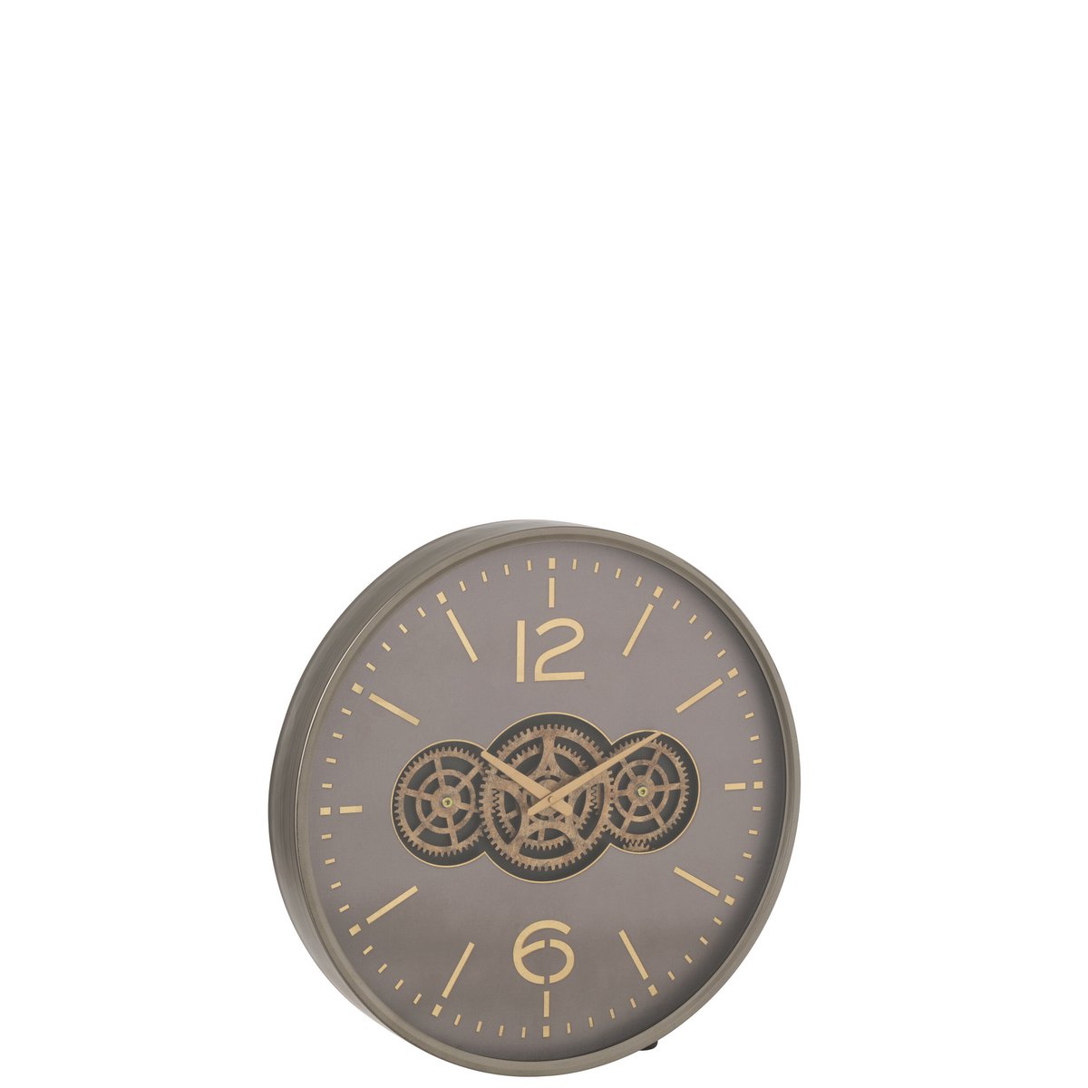 Horloge murale J-Line Klok Gear dans un salon moderne