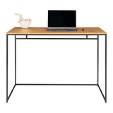 Bureau Vita - aspect chêne, noir, 100x45x75cm