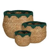 Set de paniers à plantes Jorck Marron foncé