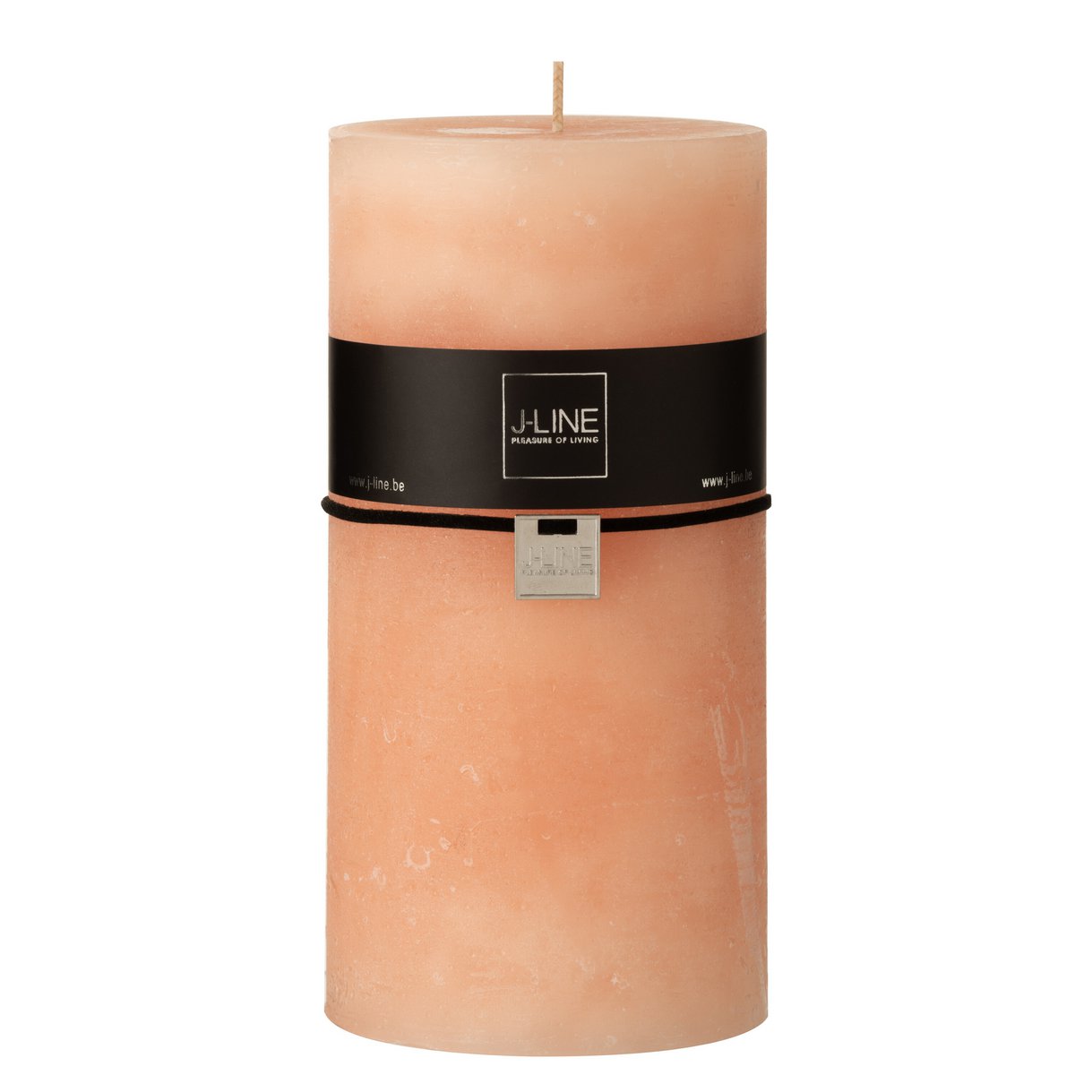 Bougie cylindrique J-Line rose XXL avec design élégant