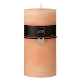 Bougie cylindrique J-Line rose XXL avec design élégant