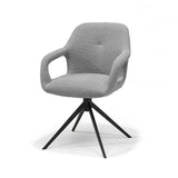 Fauteuil Move Tissu Sahara %23455 Gris - Fonction Relax - structure noire