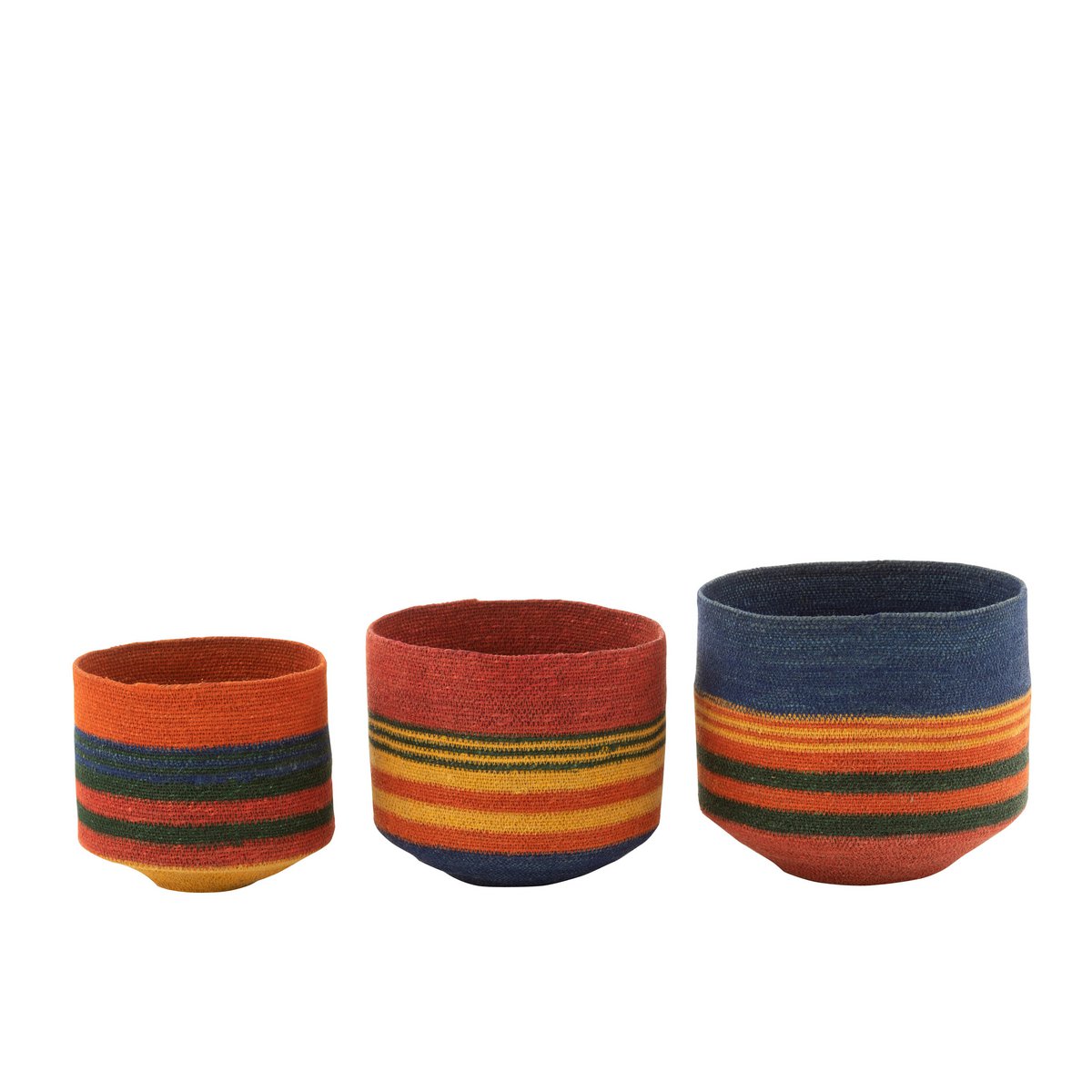 Panier rond J-Line avec socle, design élégant en seagrass