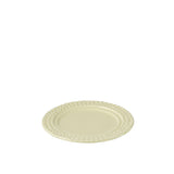 Assiette J-Line jaune en céramique avec décorations de table