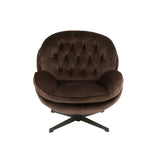 Canapé J-Line Relax marron, structure en métal