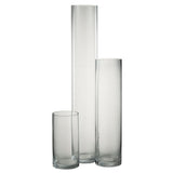 Détail du vase J-Cylindre, finition en verre élégant et épuré