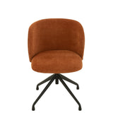 Chaise J-Line Turn/Up/Down en textile rouille avec design moderne