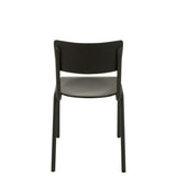 Chaise J-Line, vue latérale montrant la structure en métal