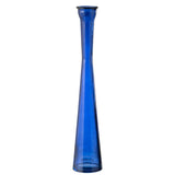 Détail du vase tube J-Line, couleur bleue, parfait pour la décoration intérieure.