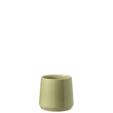 Pot de fleur J-Line en céramique verte avec plante