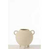 Vase J-Line Jug rond - céramique - beige - Ø 16,5 cm