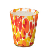 Bougie Parfumée J-Line Noa Rouge/Jaune Grande - vue latérale