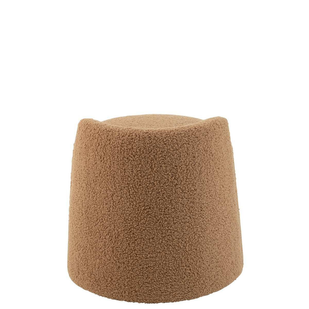 Zoom sur le matériau bouclé du pouf Teddy