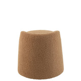 Zoom sur le matériau bouclé du pouf Teddy