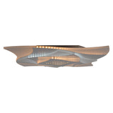 LED Plafond LAMBRE EFFET "LIORA" Ø 48 cm, avec de nombreuses fonctions, y compris la télécommande