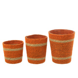 Panier à bougies parfumées J-Line - Vanilla Escape - orange - grand - 75 h