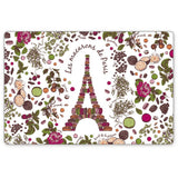 Set de table Macarons de Paris avec motifs colorés et élégants
