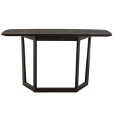 Détail du bois exotique de la console Maty J-Line