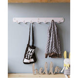 Gorillz Rounded Seven - Porte-manteau mural - 7 crochets pour porte-manteaux - Blanc