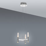 Couronne LED 3 flammes d : 28,4 cm haut/bas "Château"