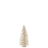 Arbre de Noël en bois blanc J-Line, élégant et raffiné pour une décoration festive