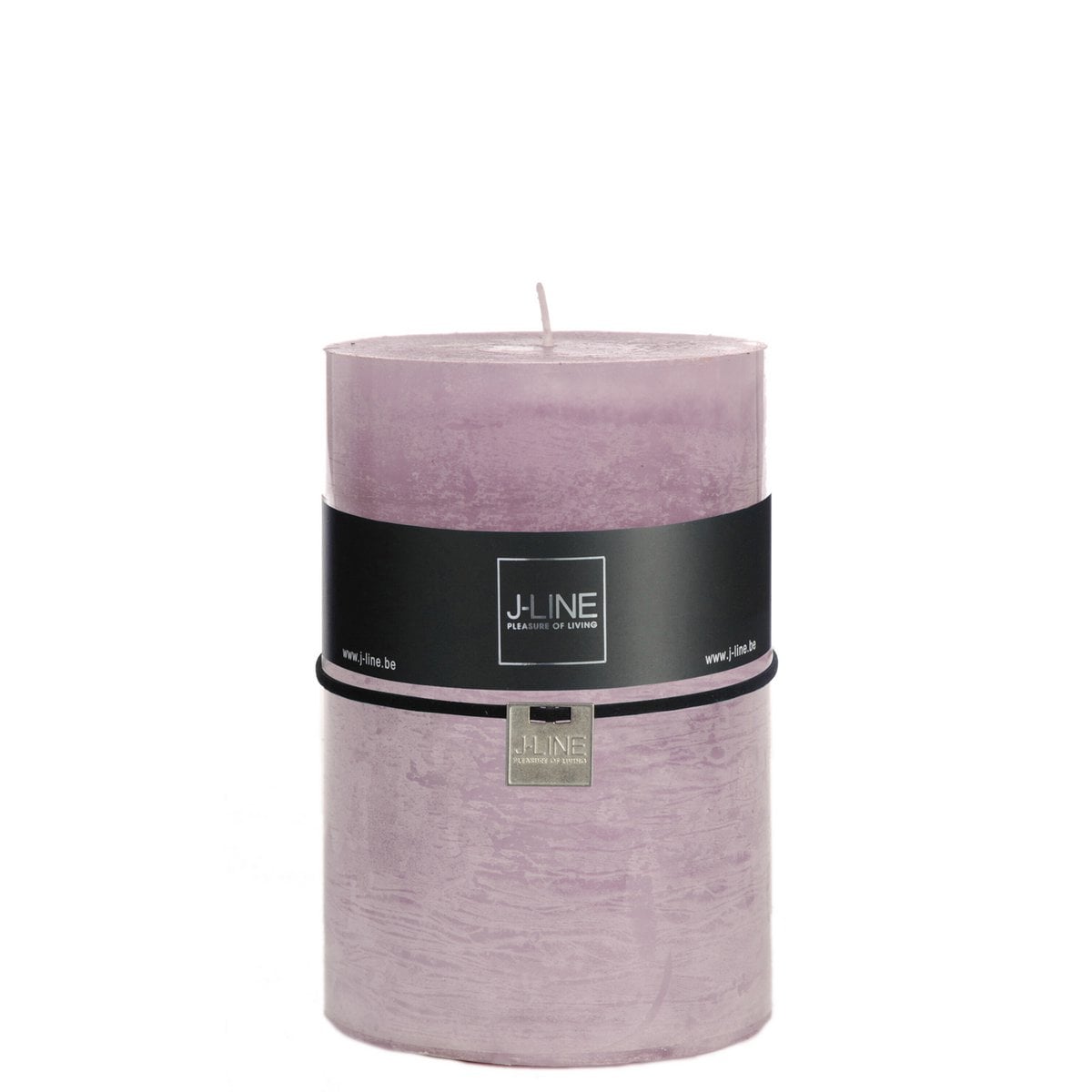 Bougie cylindrique J-Line Lavande Violette, design épuré et couleur mauve