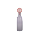 Vase Alegre en verre mauve avec forme unique et élégante