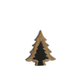 Arbre Puzzle en bois noir/naturel, ambiance scandinave dans un salon