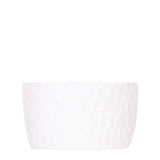 Cache-pot en céramique blanche à motif miel