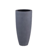Cache-pot polyester gris mat