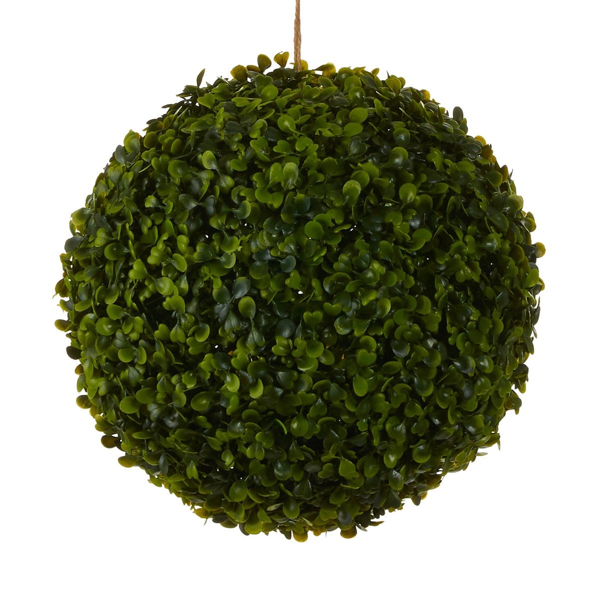 Boule de buis artificielle verte - vue de face