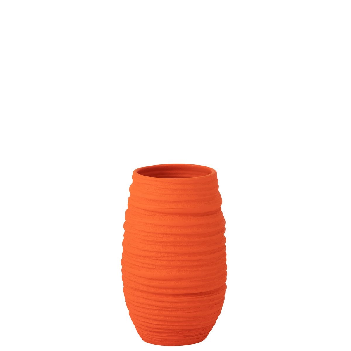 J-Line Flowerpot Fiesta en céramique orange, grand diamètre de 19 cm