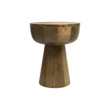 Tabouret Imaculo de Leitmotiv en noyer foncé avec design élégant