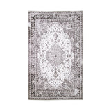Tapis Havana noir et blanc avec motif classique, vue d'ensemble