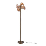 Lampadaire "ORION" ambre