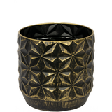 Cache-pot Linske noir en céramique