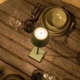 Lampe de table rechargeable verte William Sage