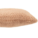 Coussin J-Line camel en polyester - vue avant