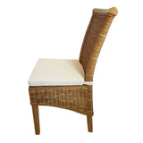 Chaise de salle à manger chaise rattan tabouret de table de salle à manger Corridors marron Perth
