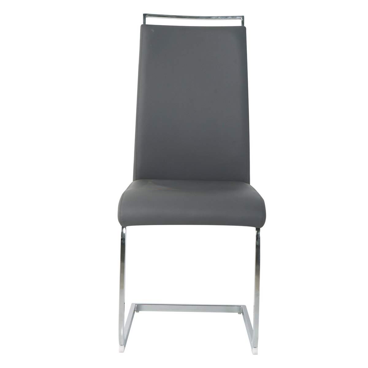 Vue latérale de la chaise cantilever avec dossier haut