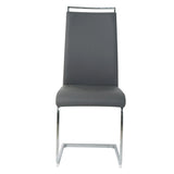 Vue latérale de la chaise cantilever avec dossier haut