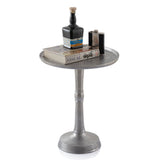 Table d'appoint métal autour de Ø 44x53 cm décotiquement noble ou or avec design en aluminium au milieu du pied