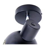 1er mur et plafond, tache "casco" en métal en noir et or, avec socket e27, 23 x 12 x 14 cm. Éclairage élégant pour le salon, la salle à manger ou la cuisine.
