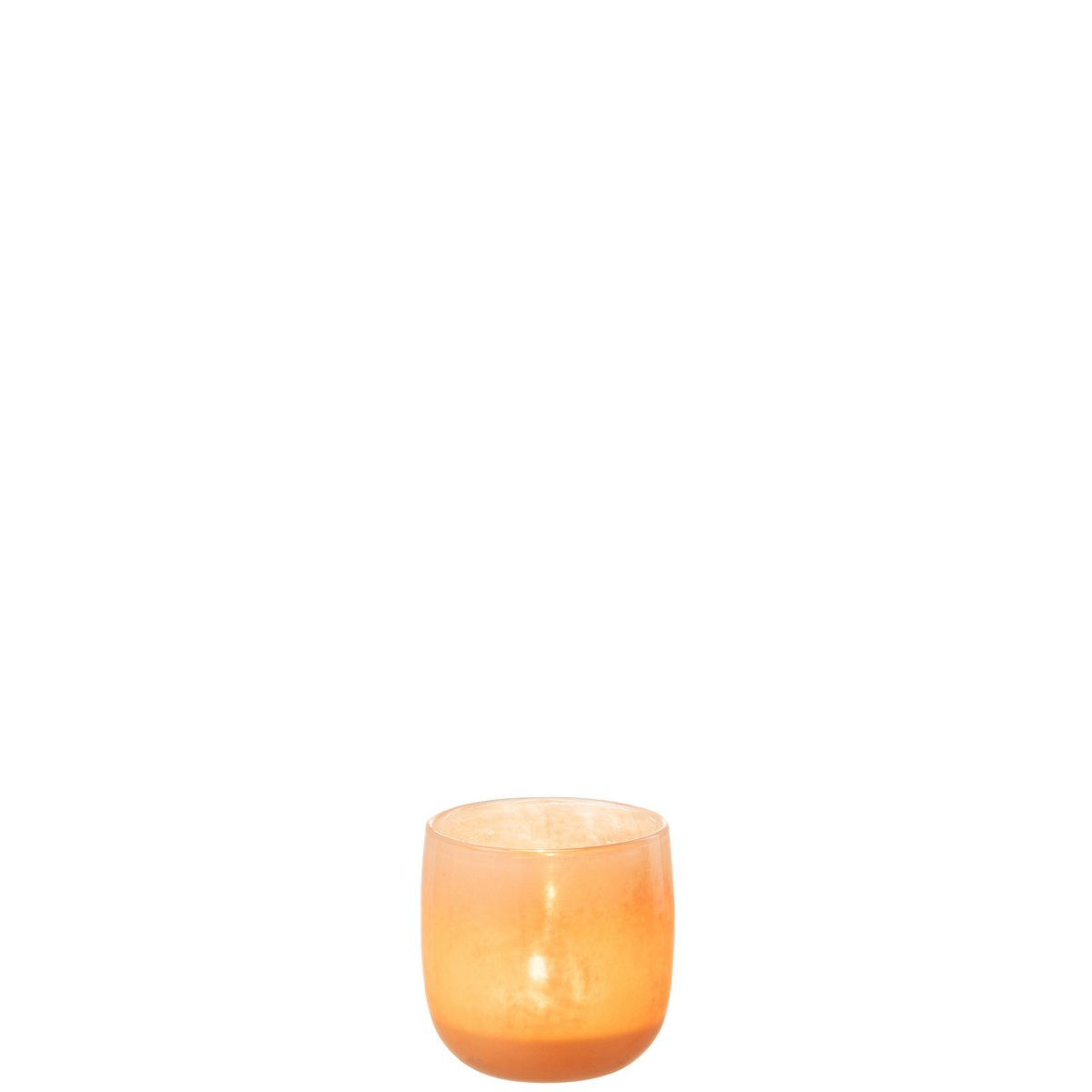 Vase J-Line Corrie en verre corail, petit modèle élégant