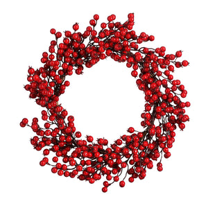 Couronne de Noël Rouge