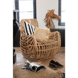 Fauteuil Ana de J-Line, ambiance bohème