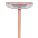 «Pasi» de tablette sans fil pour l'extérieur et à l'intérieur, en métal et en plastique en rose, dimmable, avec une fonction tactile et mémoire, environ. 26 cm de haut