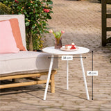 Table de jardin Seatle Blanc