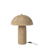 Ambiance chaleureuse avec la lampe J-Line Mushroom éclairant un espace