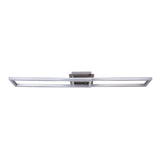 Lampe à plafond CCT LED + "BANTY" RVB-Backlight avec de nombreuses fonctions, 115 cm de long, y compris la télécommande